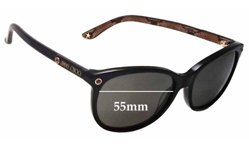 Sunglass Fix Replacement Lenses for Jimmy Choo Lily/S - 55mm Wide 