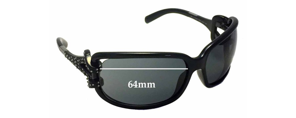 Sunglass Fix Replacement Lenses for Jimmy Choo Mini JJ/Strass - 64mm Wide