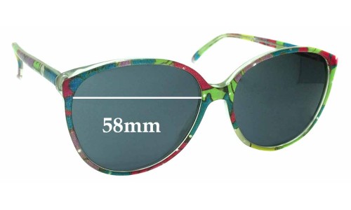 Sunglass Fix Replacement Lenses for Jonathan Sceats Vintage - 58mm Wide 