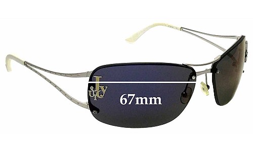 Sunglass Fix Replacement Lenses for Juicy Couture So Free/S - 67mm Wide 