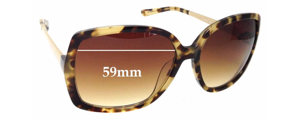 Sunglass Fix Replacement Lenses for Kate Spade Darryl/S - 59mm wide