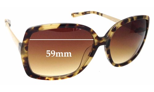 Sunglass Fix Replacement Lenses for Kate Spade Darryl/S - 59mm Wide 