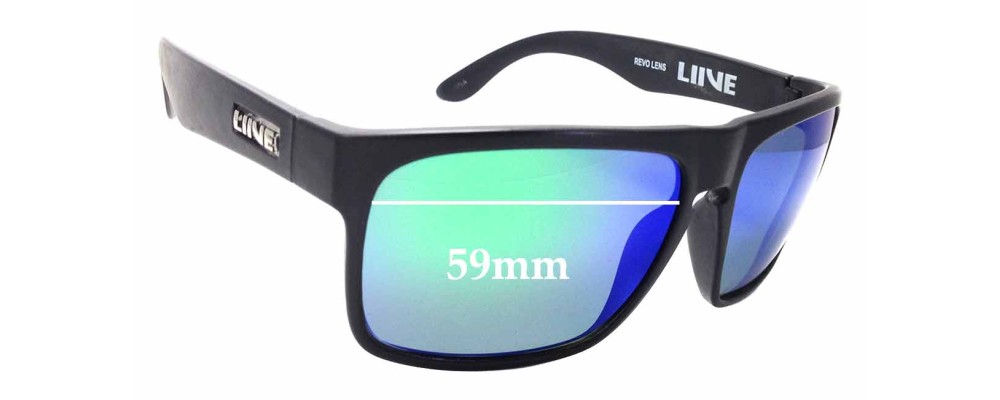 Sunglass Fix Replacement Lenses for LIIVE Voyager - 59mm wide