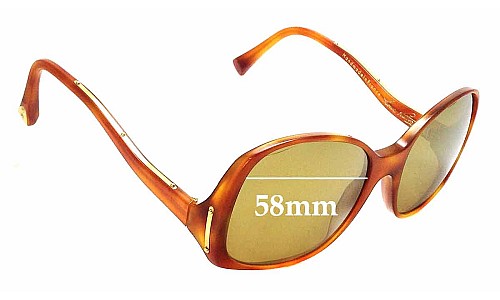 Sunglass Fix Replacement Lenses for Louis Vuitton  Gina Z0053WN - 58mm Wide 