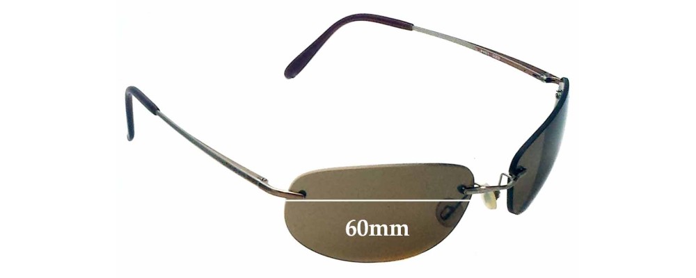 Sunglass Fix Replacement Lenses for Mako 9461 - 60mm Wide