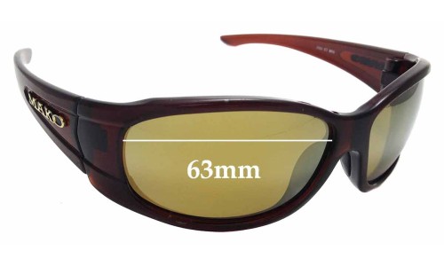 Sunglass Fix Replacement Lenses for Mako 9561 - 63mm Wide 