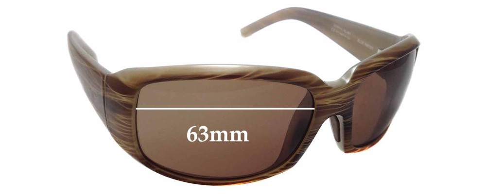 Sunglass Fix Replacement Lenses for Maui Jim Blue Water MJ236 - 63mm Wide