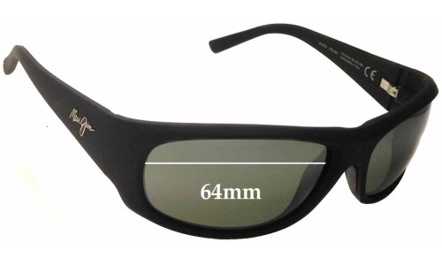 Sunglass Fix Lentes de Repuesto para Maui Jim MJ281 Ikaika - 64mm Wide 
