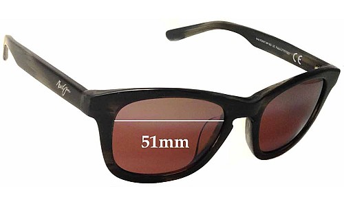 Sunglass Fix Verres de Remplacement pour Maui Jim MJ713 Kaa Point - 51mm Wide 