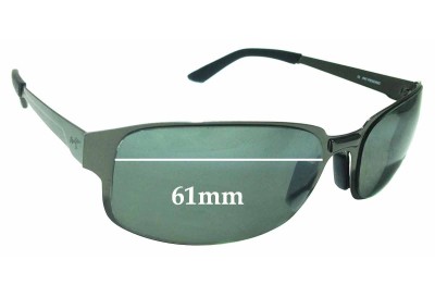 Sunglass Fix Replacement Lenses for Maui Jim MJ-505-02 - 61mm wide 