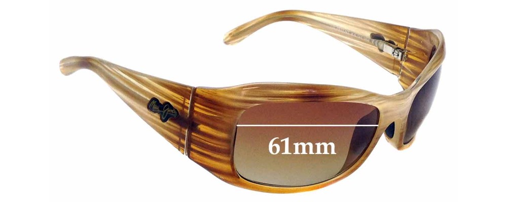 Sunglass Fix Replacement Lenses for Maui Jim MJ134 Hibiscus - 61mm Wide