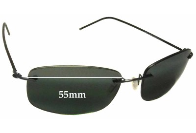 Maui Jim MJ718 Myna Replacement Sunglass Lenses - 55mm wide 