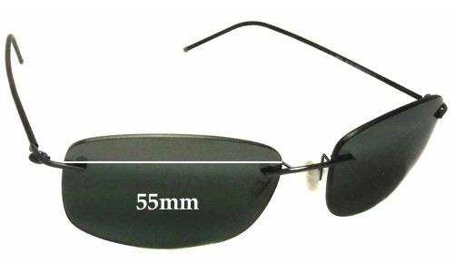 Sunglass Fix Replacement Lenses for Maui Jim MJ718 Myna - 55mm Wide 