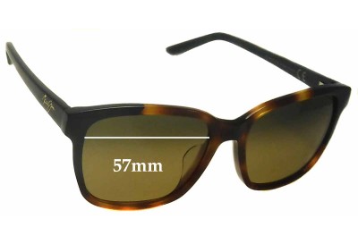 Maui Jim MJ726 Moonbow Replacement Sunglass Lenses - 57mm Wide 