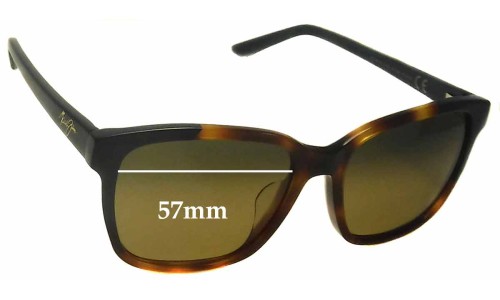 Sunglass Fix Replacement Lenses for Maui Jim MJ726 Moonbow - 57mm Wide 