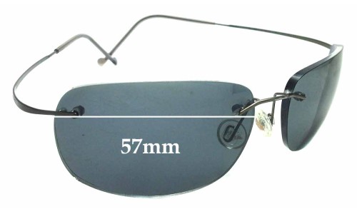 Sunglass Fix Replacement Lenses for Maui Jim MJ902 Kapalua - 57mm Wide 