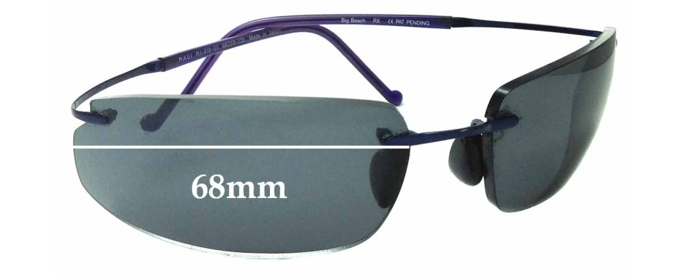 Maui Jim MJ918 Big Beach 68mm 