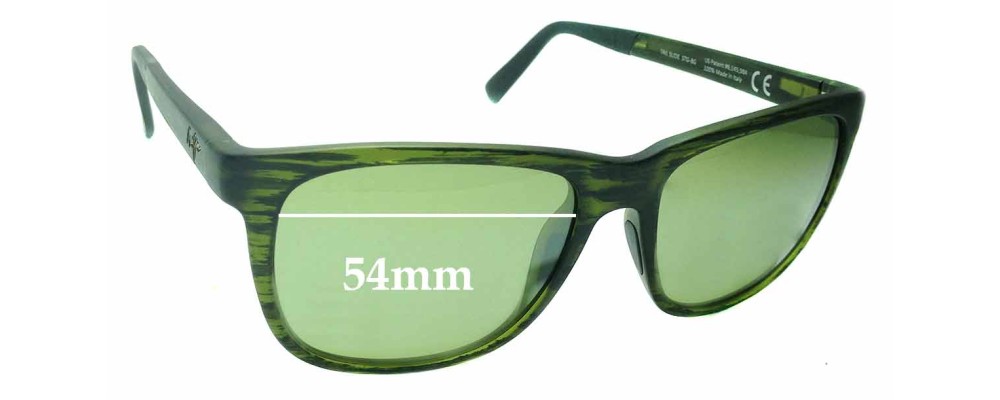 Sunglass Fix Replacement Lenses for Maui Jim MJ740 Tail Slide - 54mm Wide