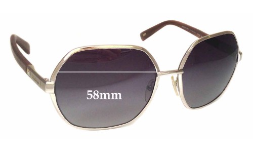 Sunglass Fix Replacement Lenses for MaxMara MM-Bette 2 - 58mm Wide 