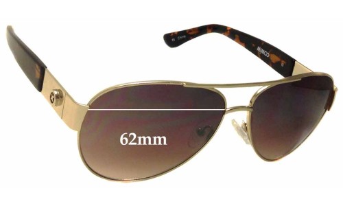 Sunglass Fix Replacement Lenses for Mimco Traveller - 62mm Wide 