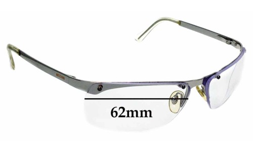 Sunglass Fix Replacement Lenses for Moschino M3155-S - 62mm Wide 