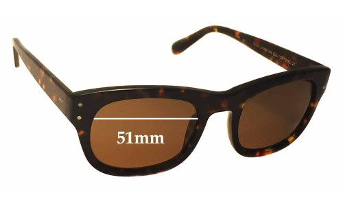 Sunglass Fix Replacement Lenses for Moscot Nebb - 51mm Wide 