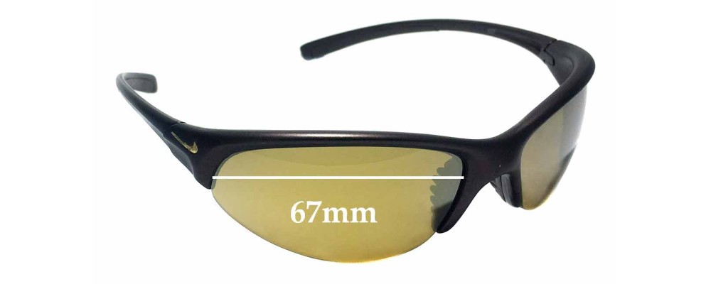 Sunglass Fix Replacement Lenses for Nike Skylon EXP RD EV0173 - 67mm Wide