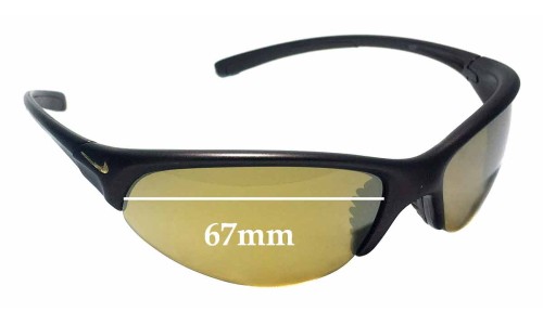 Sunglass Fix Replacement Lenses for Nike Skylon EXP RD EV0173 - 67mm Wide 