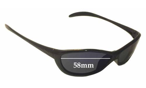 Sunglass Fix Replacement Lenses for Nike Unknown Model - 58mm Wide 