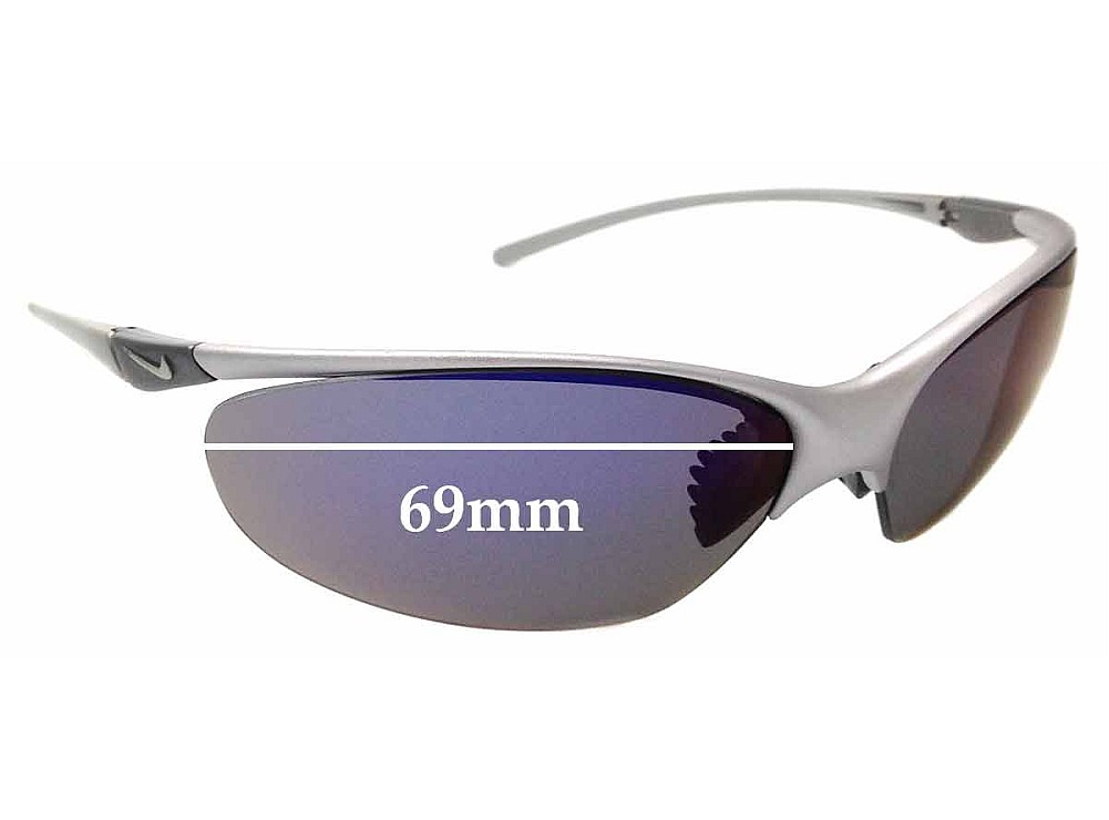 Sunglass Fix Replacement Lenses for Nike Unknown Model - 69mm Wide Sunglass Fix Replacement Lenses for Nike Unknown Model - 69mm Wide