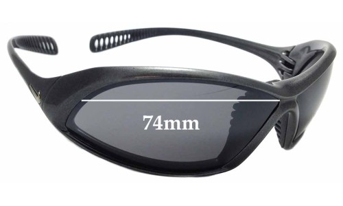 Sunglass Fix Replacement Lenses for Nike Unknown Model - 74mm Wide 