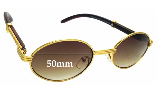 Sunglass Fix Replacement Lenses for NYS Temple Court - 50mm Wide 