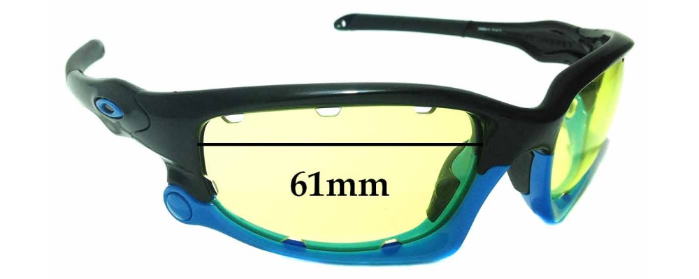 Sunglass Fix Replacement Lenses for Oakley Split Jacket OO9099 Vented - 61mm Wide