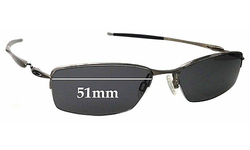 Sunglass Fix Replacement Lenses for Oakley Transistor OX5113 - 51mm Wide 