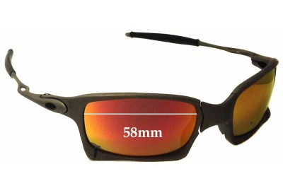 Oakley X Metal X-Squared OO6011 Verres de Remplacement 58mm wide 