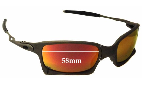 Sunglass Fix Replacement Lenses for Oakley X Metal X-Squared OO6011 - 58mm Wide 