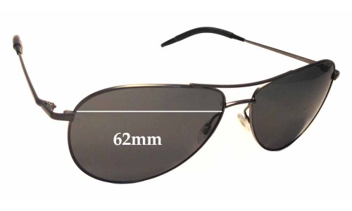 Sunglass Fix Replacement Lenses for Oliver Peoples Benedict OV1002-S - 62mm Wide 