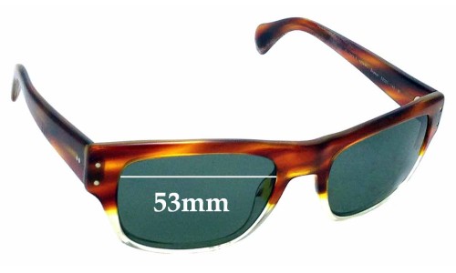 Sunglass Fix Replacement Lenses for Oliver Peoples Evason OV5243-S - 53mm Wide 
