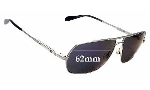 Sunglass Fix Replacement Lenses for Oliver Peoples  Kelton OV1112-S - 62mm Wide 