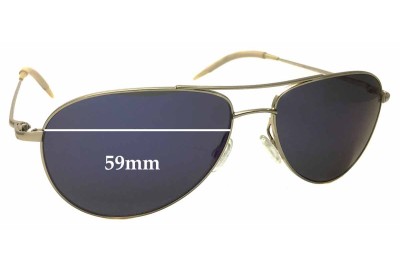 Oliver Peoples Benedict OV1002-S Replacement Lenses 59mm wide 
