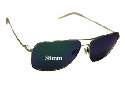 Oliver Peoples Clifton OV1150-S Replacement Lenses 58mm wide 