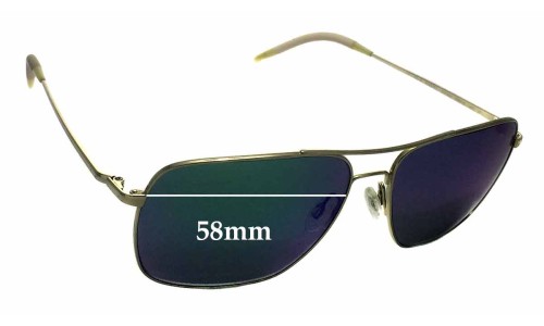Sunglass Fix Replacement Lenses for Oliver Peoples Clifton OV1150-S - 58mm Wide 