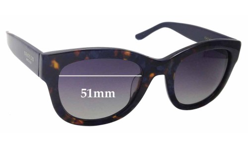 Sunglass Fix Replacement Lenses for Oroton  Alaina - 51mm Wide 