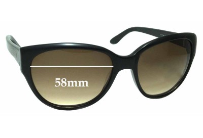 Oroton  Punta Mita Verres de Remplacement 58mm wide 