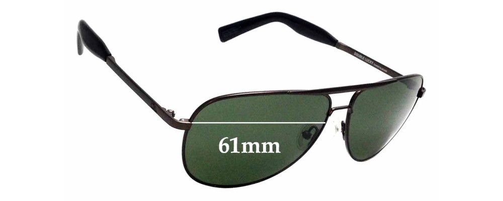 Sunglass Fix Replacement Lenses for Otis Double Lucky  - 61mm Wide