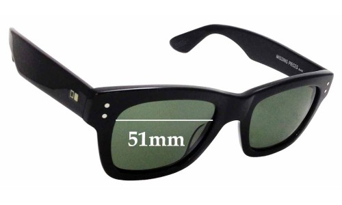 Sunglass Fix Replacement Lenses for Otis Missing Pieces - 51mm Wide 