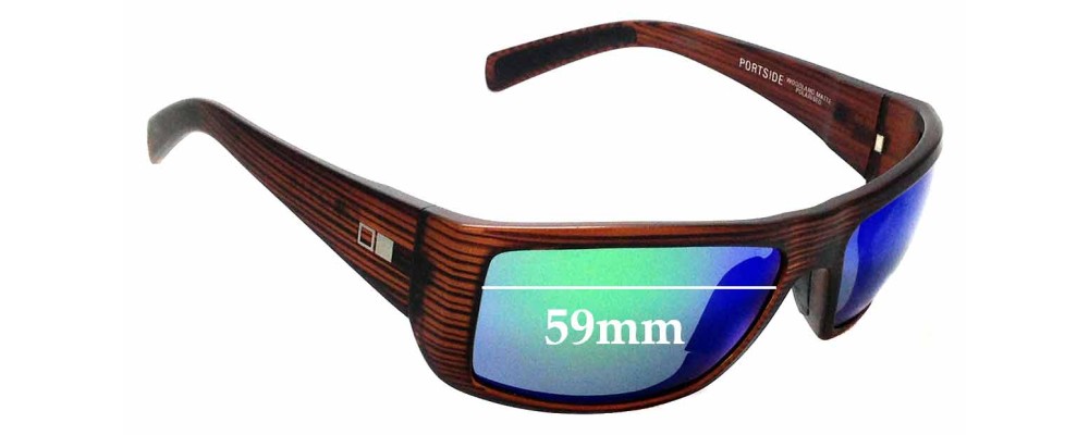 Sunglass Fix Replacement Lenses for Otis Portside - 59mm Wide