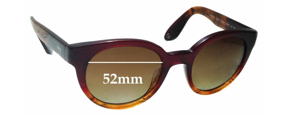 Sunglass Fix Replacement Lenses for Paul Smith Palmer PM8228-S-U - 52mm Wide