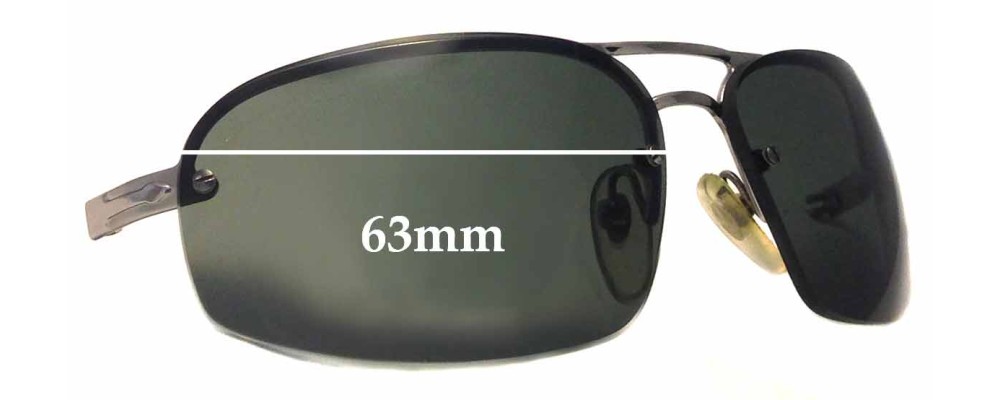 Sunglass Fix Replacement Lenses for Persol 2132-S - 63mm Wide