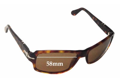 Persol 2837S Replacement Sunglass Lenses - 58mm wide 